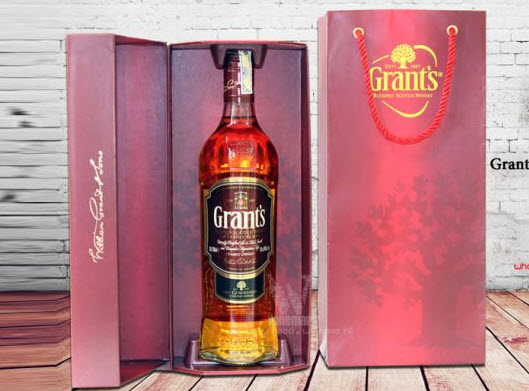 Rượu Grants Whisky scotch đủ hộp x 12 chai với nồng độ nhập khẩu