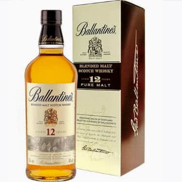 Whisky Ballantines 12 Pure Malt Blended Scotch x 6 chai nhập khẩu