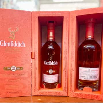 Glenfiddich 21 Grand Reserve whisky Scotland hộp quà 2 chai