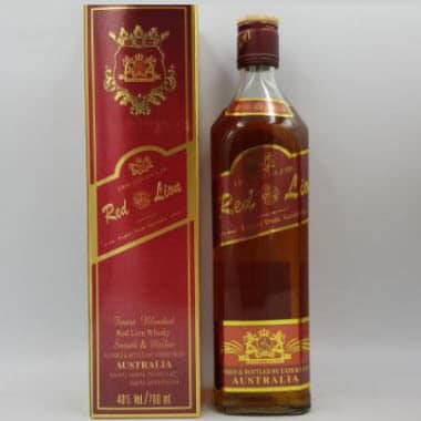 Rượu Whisky Lào Red Lion chai vuông