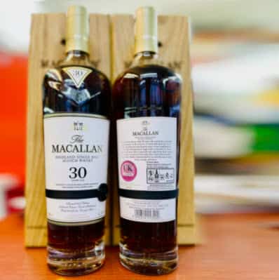 Macallan 30 Sherry Oak Scotland hộp gỗ