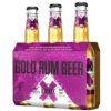 Bia chai X-Mark Gold Rum 5.9%vol xách 3 chai 330ml nhập khẩu Pháp