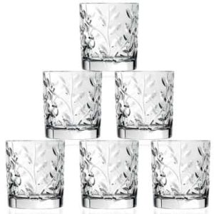 Bộ 6 ly whisky pha lê RCR – Laurus Dof Tumbler 330ml nhập khẩu Italia