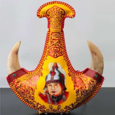 Rượu sữa Mông Cổ Kumiss bình da vàng