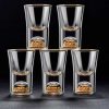 Ly short pha lê đúc vàng uống rượu mạnh bộ 6 ly nhập khẩu