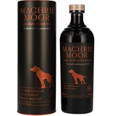 Whisky Machrie Moor Arran Lochranza Scotland (con chó)