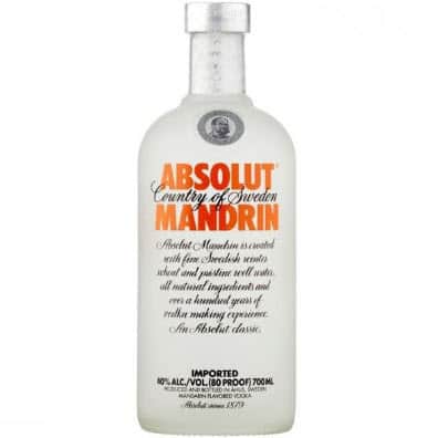 Vodka Absolut Mandrin Thụy Điển vị cam