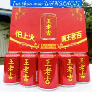 Trà thảo mộc Wanglaoji Hoàng Lão Cát Trung Quốc thùng 24 lon 310ml