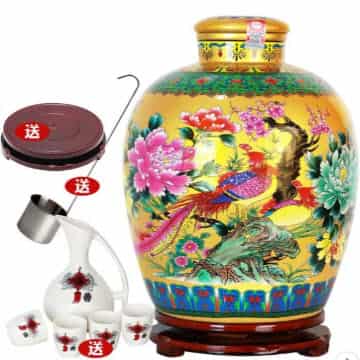 Cao lương nếp vò sứ 10 lít tặng đế và bộ ly uống rượu