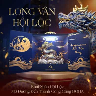 Rượu bình rồng ‘Long vân hội lộc’ Doha dung tích 1 lít