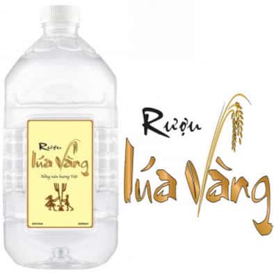 Rượu Lúa Vàng Eresson 35 độ – can 2 lít – đặc sản rượu gạo Việt Nam