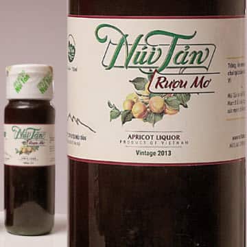 Rượu Mơ Núi Tản – mơ mật ong chai trụ