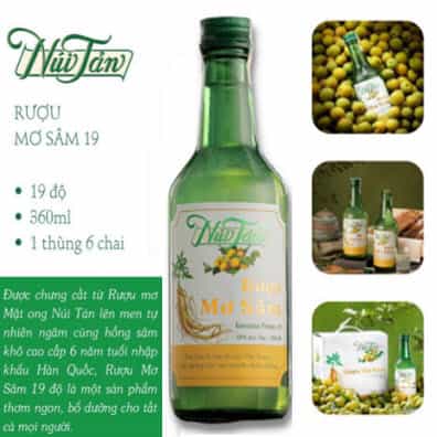 Rượu Mơ Sâm Prime Núi Tản – Ginseng Prime